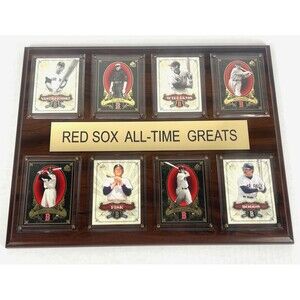 Boston Red Sox Collectible Plaque All-Time Greats Baseball Wall Art